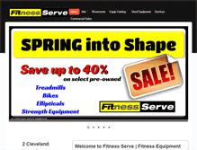 Tablet Screenshot of fitnessserve.com
